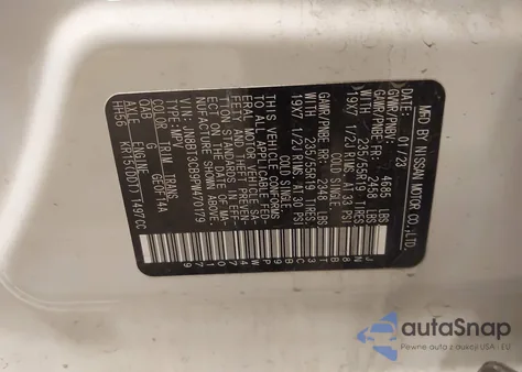 2023 Nissan Rogue Sl Intelligent Awd from USA, damaged, VIN JN8BT3CB9PW470179